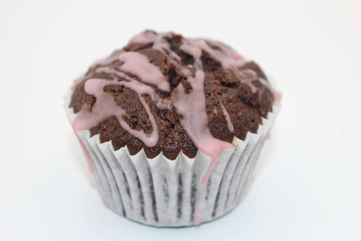 Chocolate Raspberry Muffins - box of 4