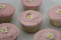 Vanilla Cup Cake with Flower Decoration Box of 6 or 12