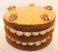Three Layer Coffee and Walnut Cake